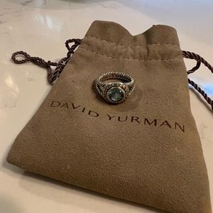 David Yurman Albion blue topaz ring